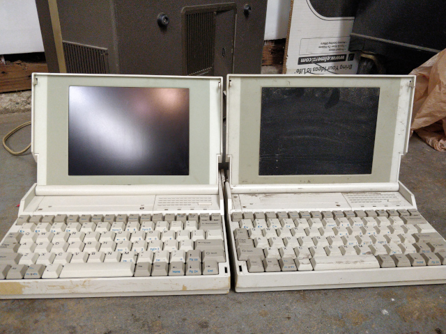 Clean and Dirty Laptops next to each other